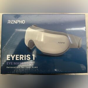 Brand New Unopened Portable Eye Massager with Heating & Music - White and Gray